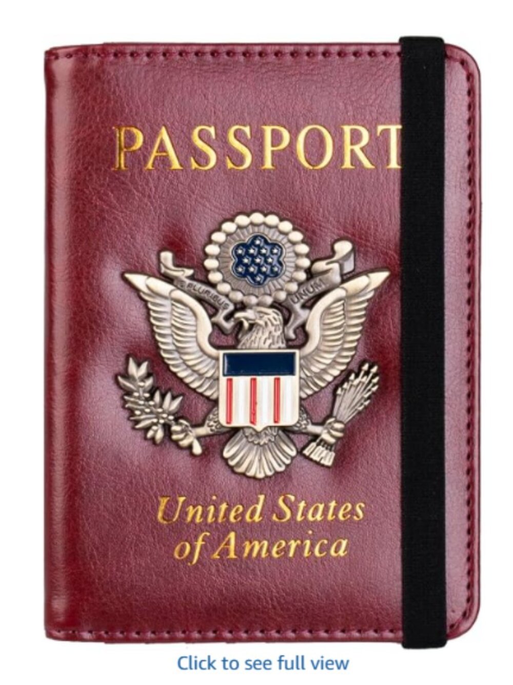 TOURSUIT RFID Blocking Passport Holder, Leather Travel Wallet, Rose Red | Travel